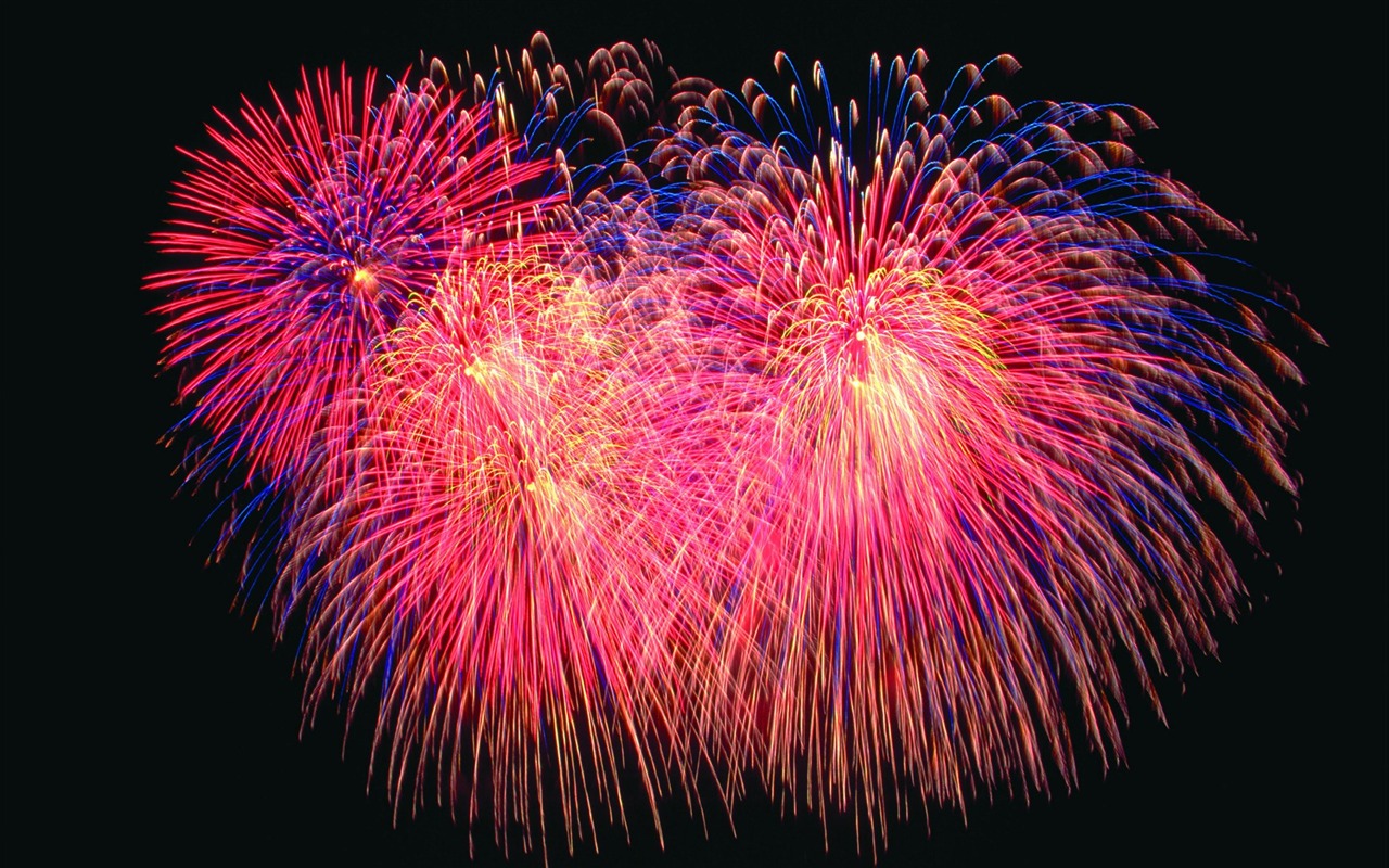 Festival fireworks display wallpaper #41 - 1280x800