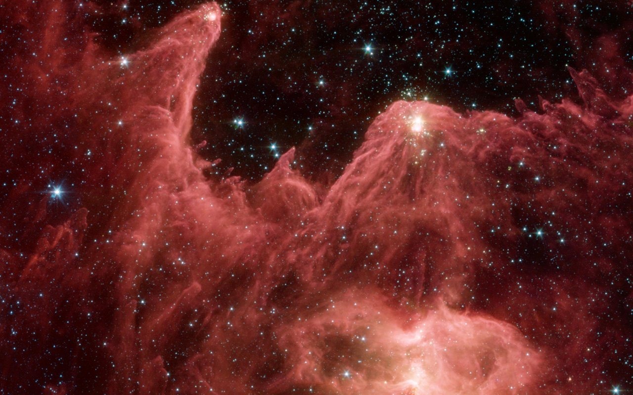 NASA의 벽지의 별, 은하 #2 - 1280x800