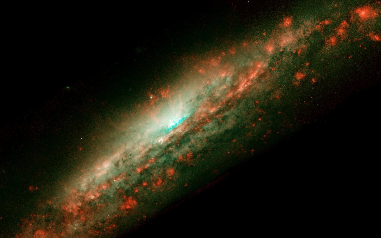 NASA의 벽지의 별, 은하 #7 - 1280x800