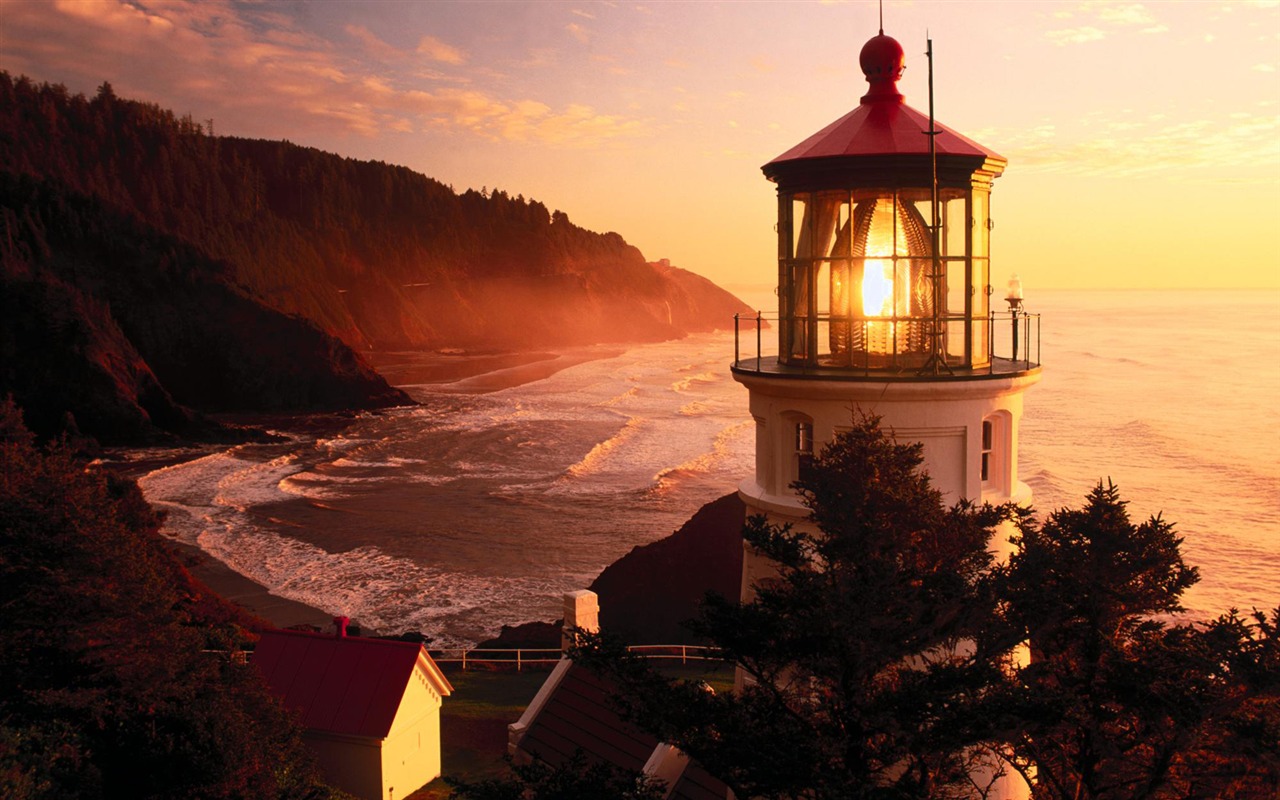 Pobřežní Lighthouse HD Wallpaper #24 - 1280x800