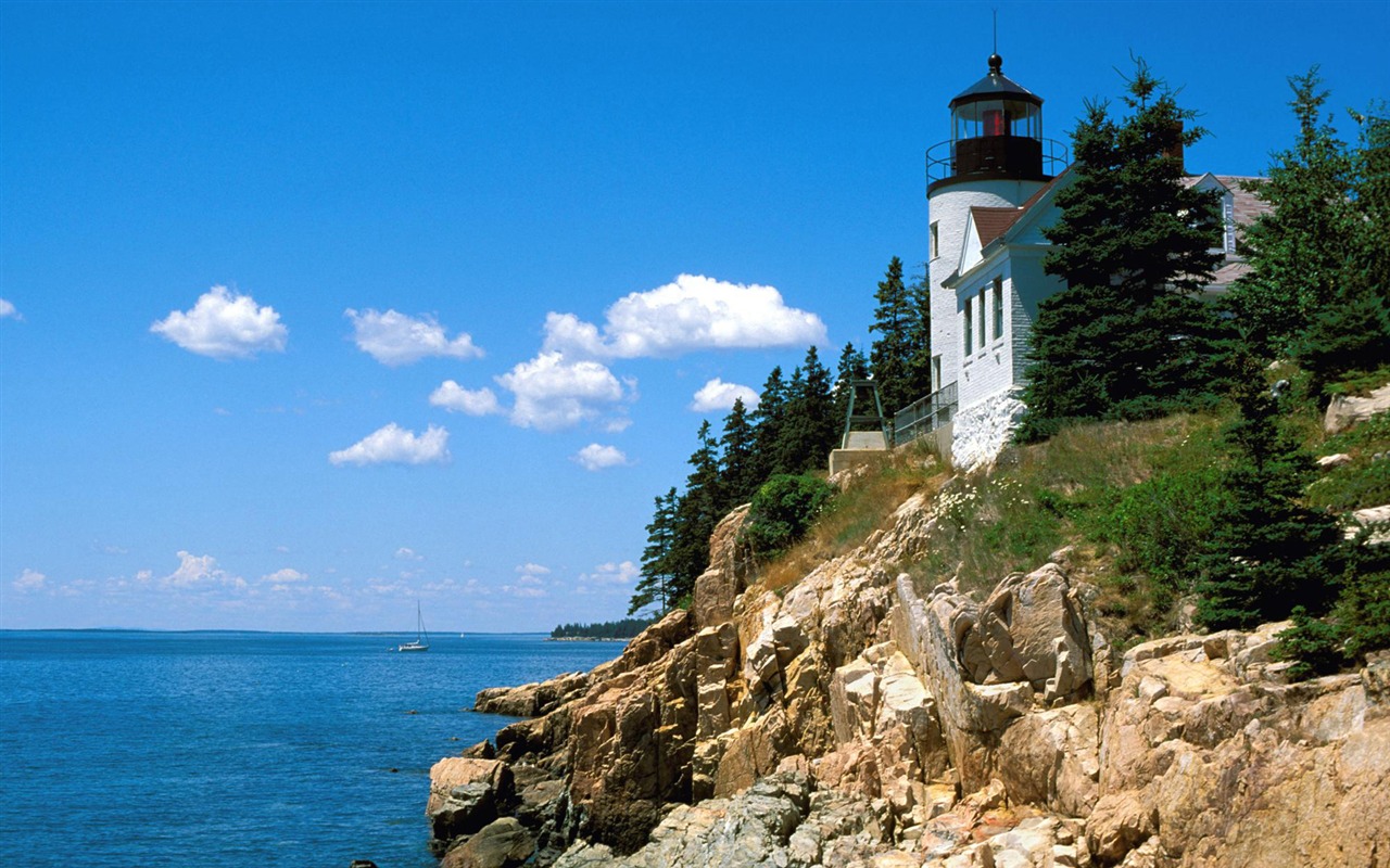 Pobřežní Lighthouse HD Wallpaper #43 - 1280x800