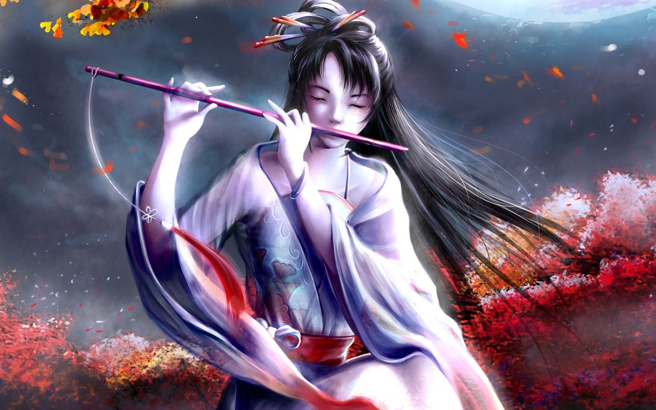 Beautiful women wallpaper fantasy illustrator #6 - 1280x800
