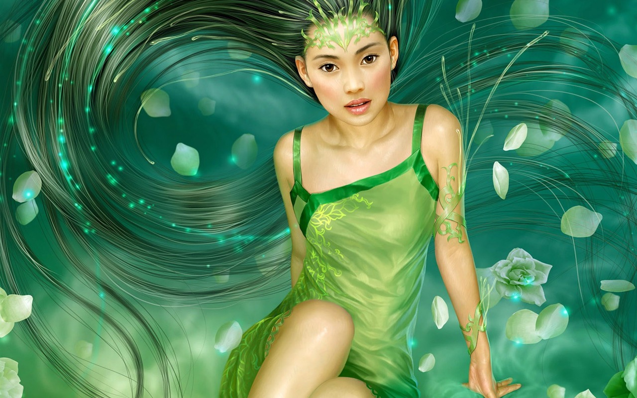 奇幻女性精美插畫壁紙 #10 - 1280x800