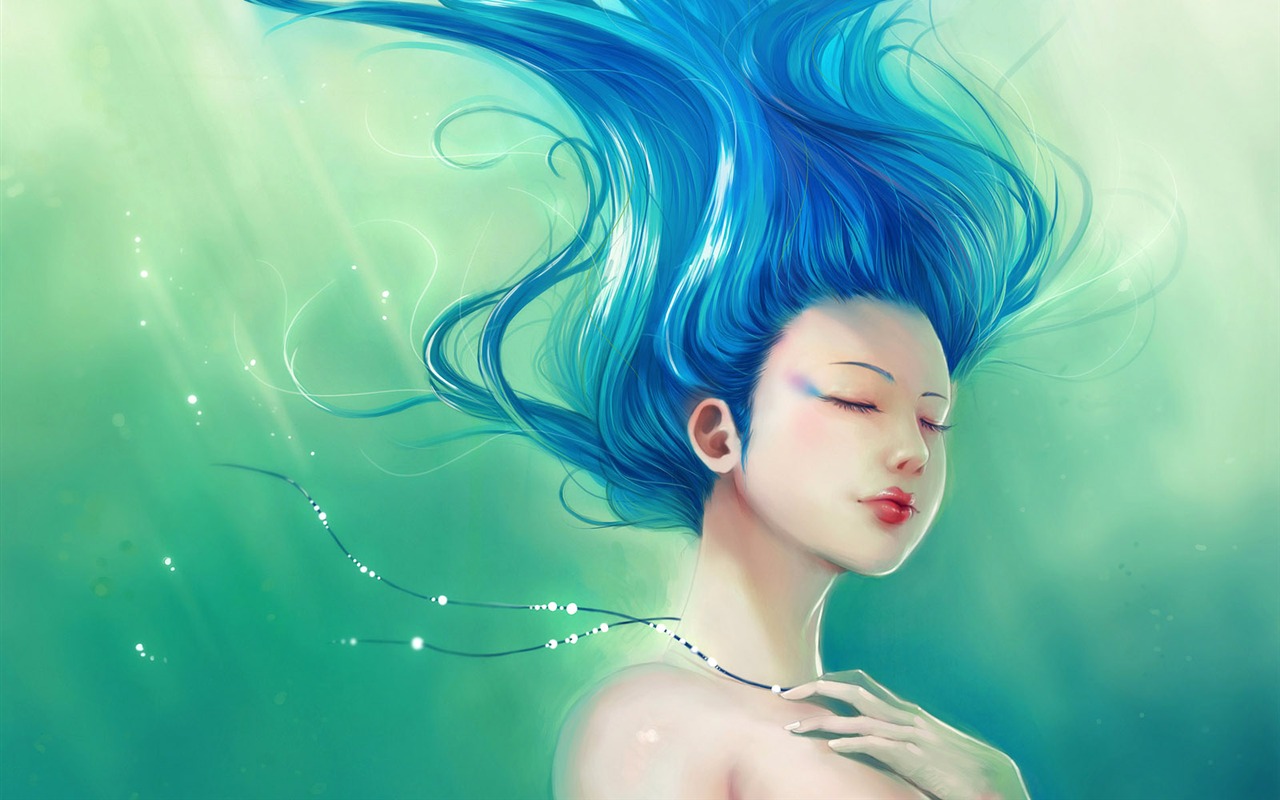 Beautiful women wallpaper fantasy illustrator #19 - 1280x800