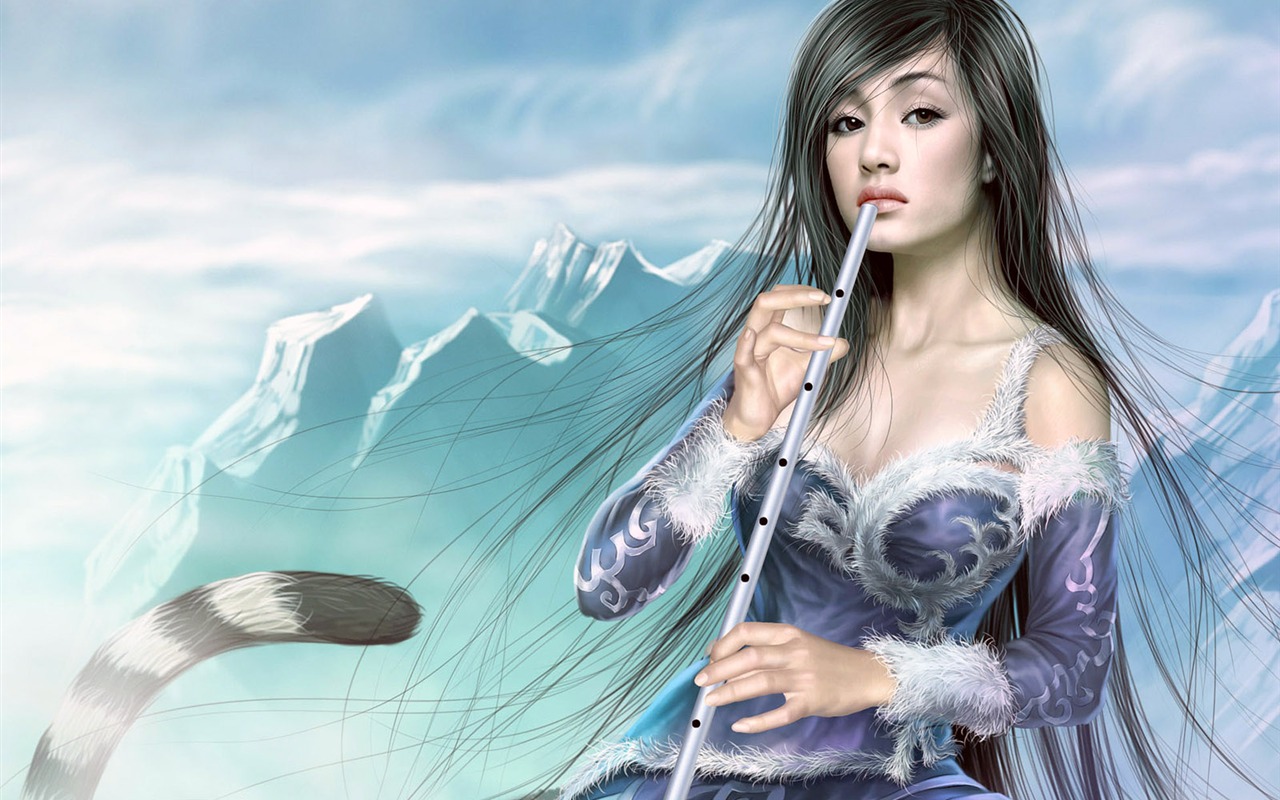 Beautiful women wallpaper fantasy illustrator #20 - 1280x800