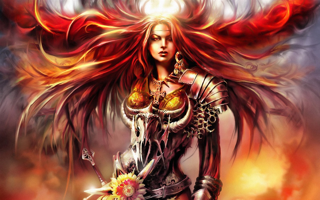 Schöne Frauen wallpaper Fantasy-Illustrator #26 - 1280x800