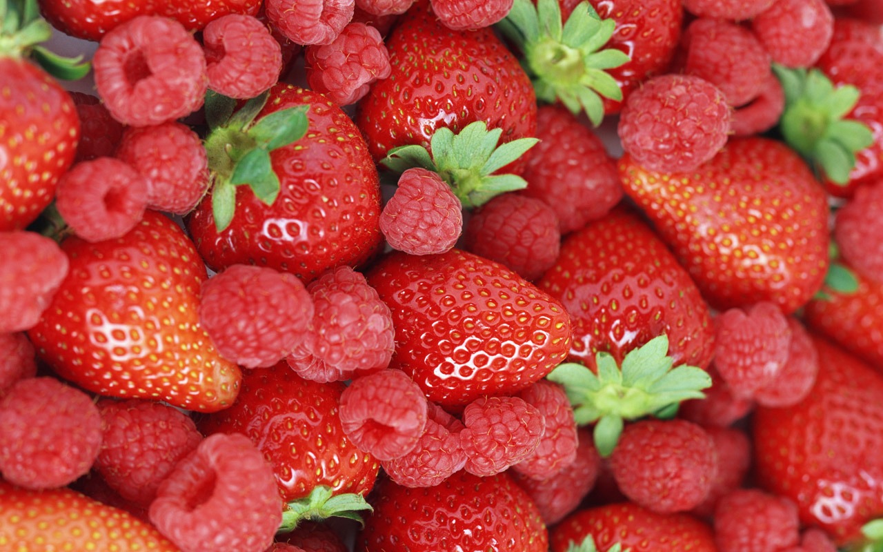 Fond d'écran aux fraises fraîches #15 - 1280x800