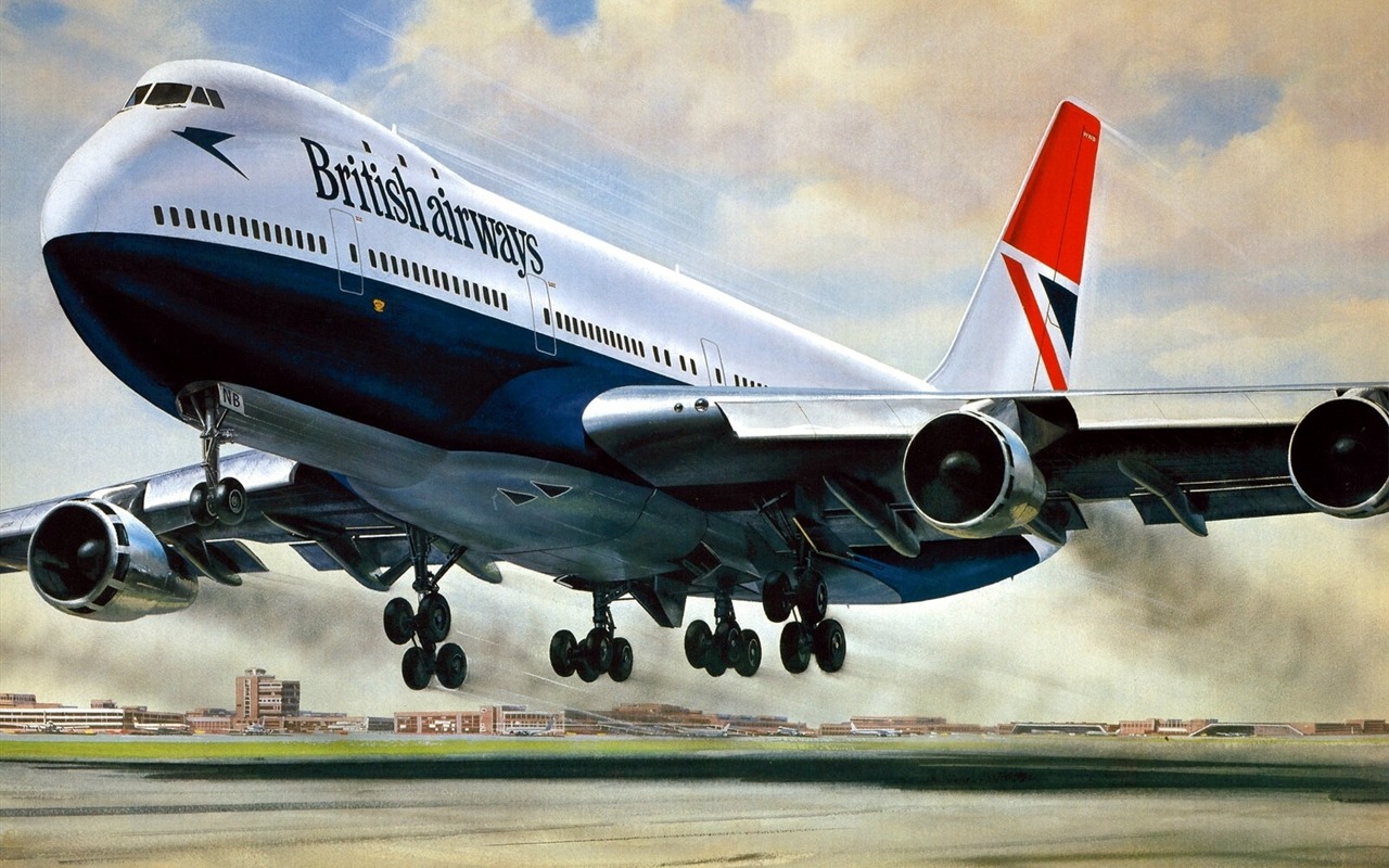 fondos de escritorio de alta definición pintura de aviones #8 - 1280x800