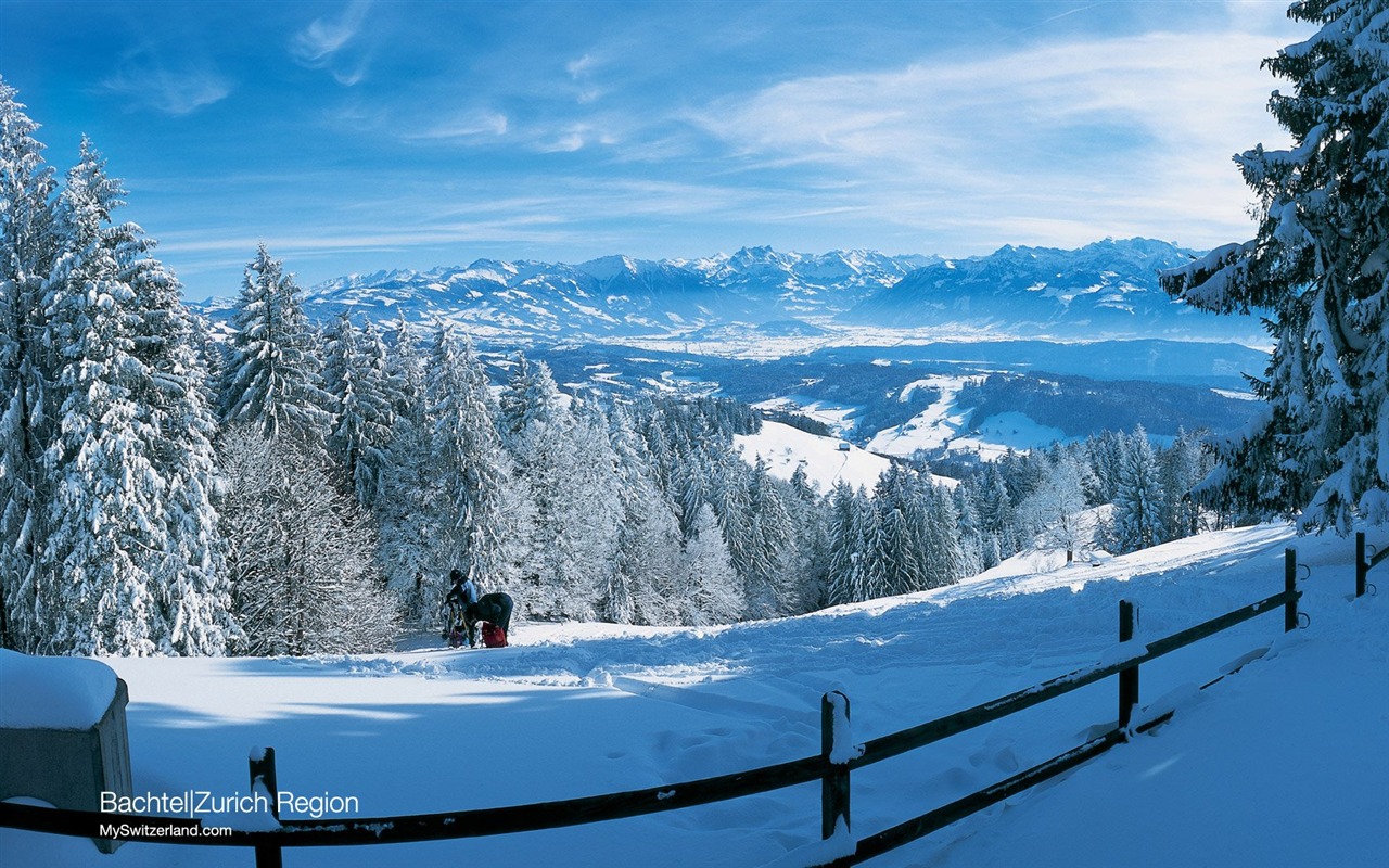 Suiza Turismo de Invierno fondo de pantalla #4 - 1280x800