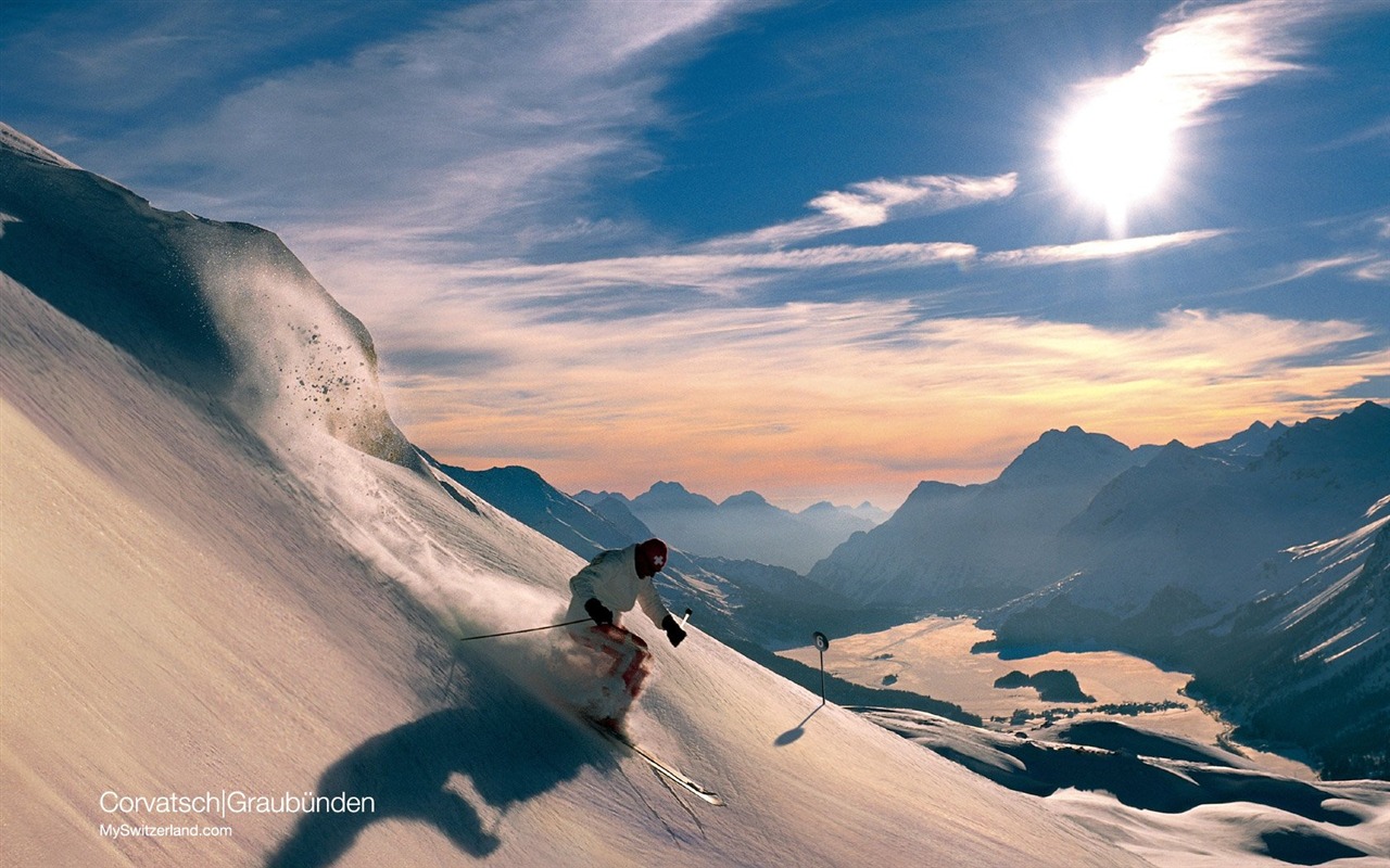 Switzerland Tourism Winter wallpaper #5 - 1280x800