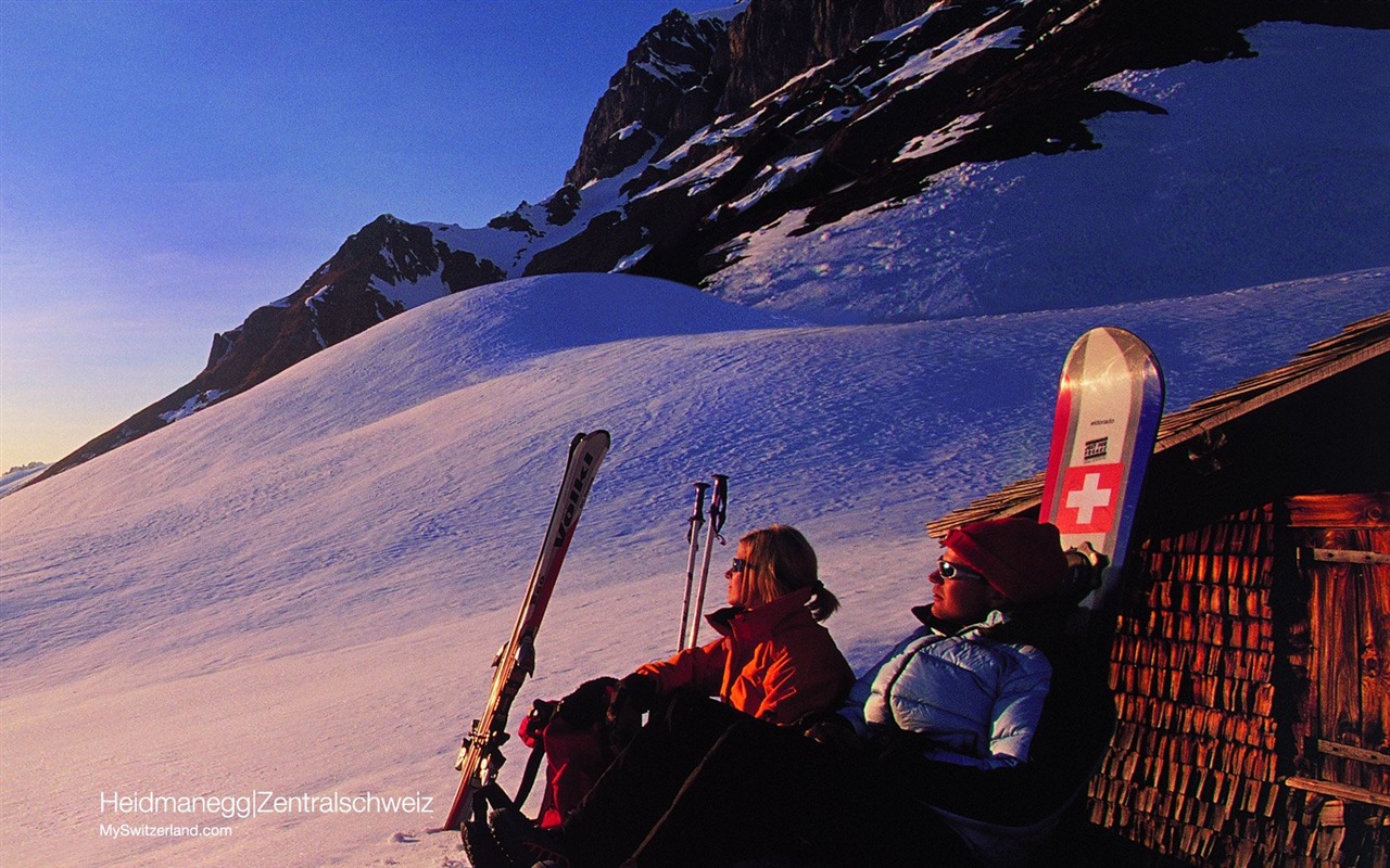 Suiza Turismo de Invierno fondo de pantalla #9 - 1280x800