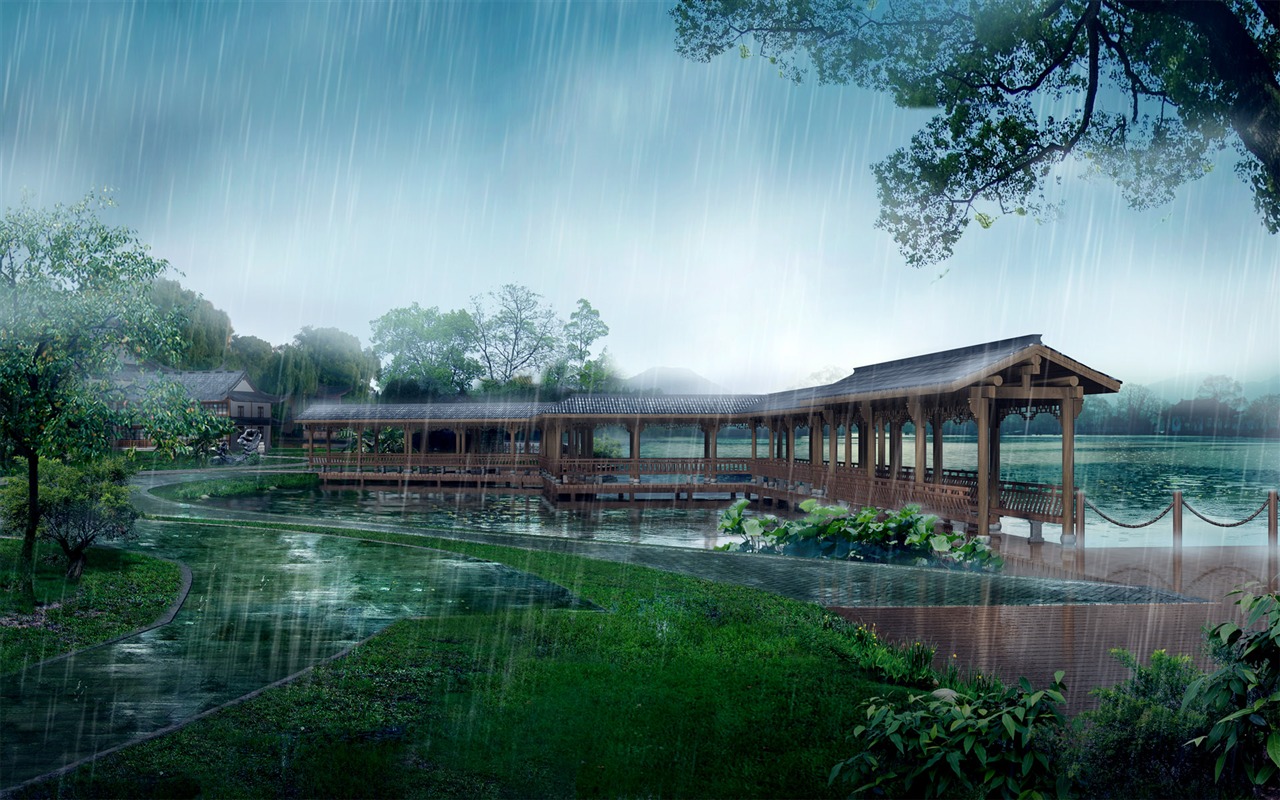 Exquisite architectural landscape wallpaper #12 - 1280x800