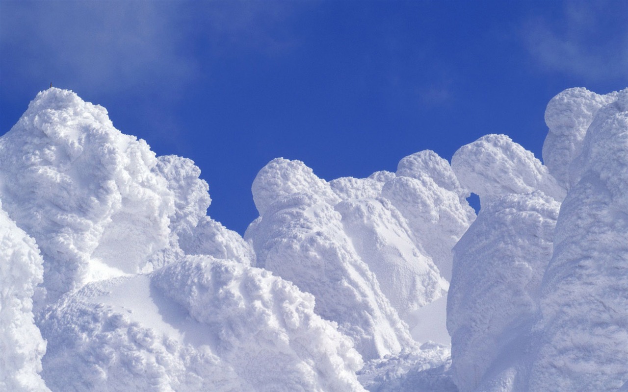 fondos de escritorio de alta definición de invierno la nieve fresca escena #19 - 1280x800