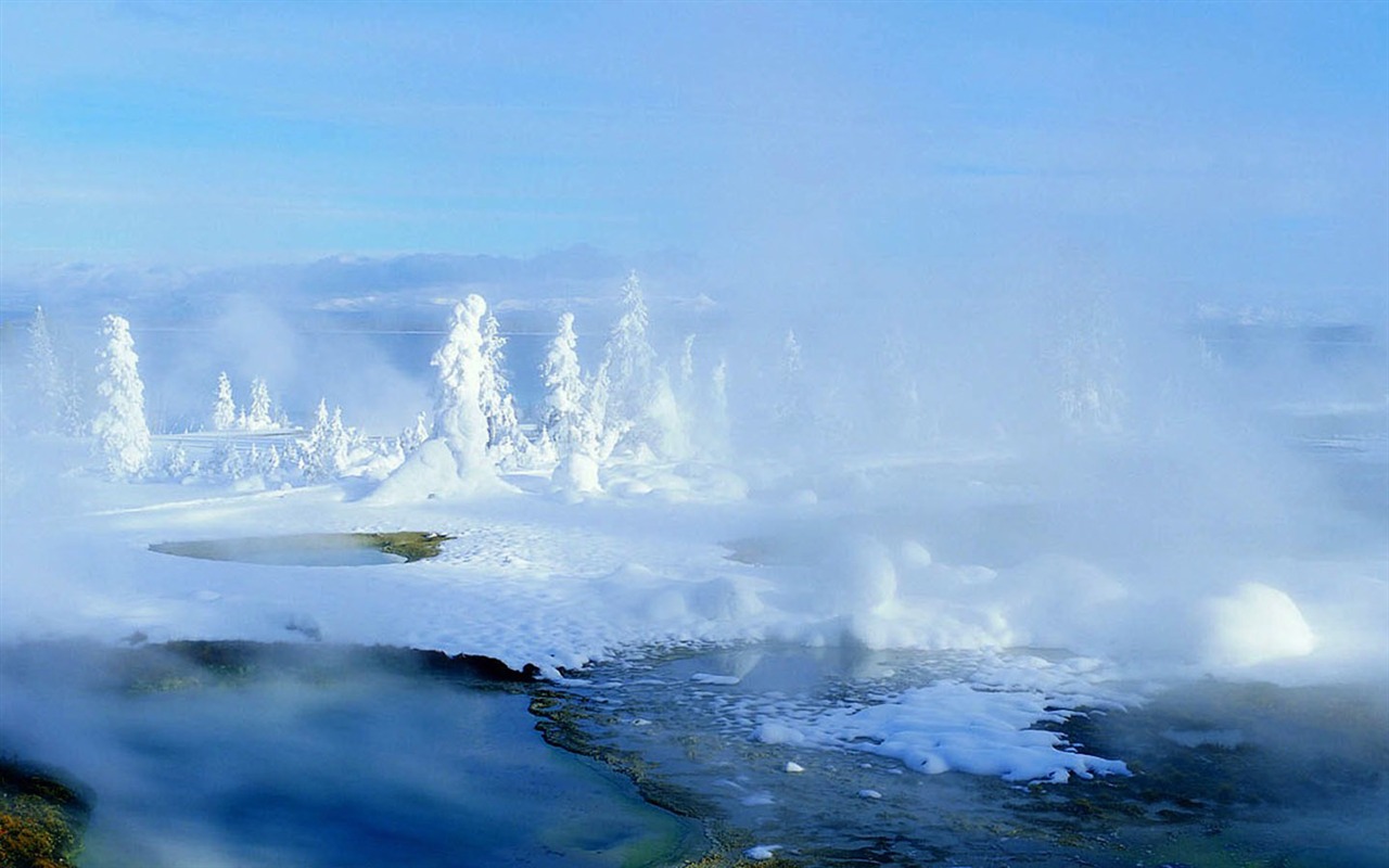 fondos de escritorio de alta definición de invierno la nieve fresca escena #31 - 1280x800