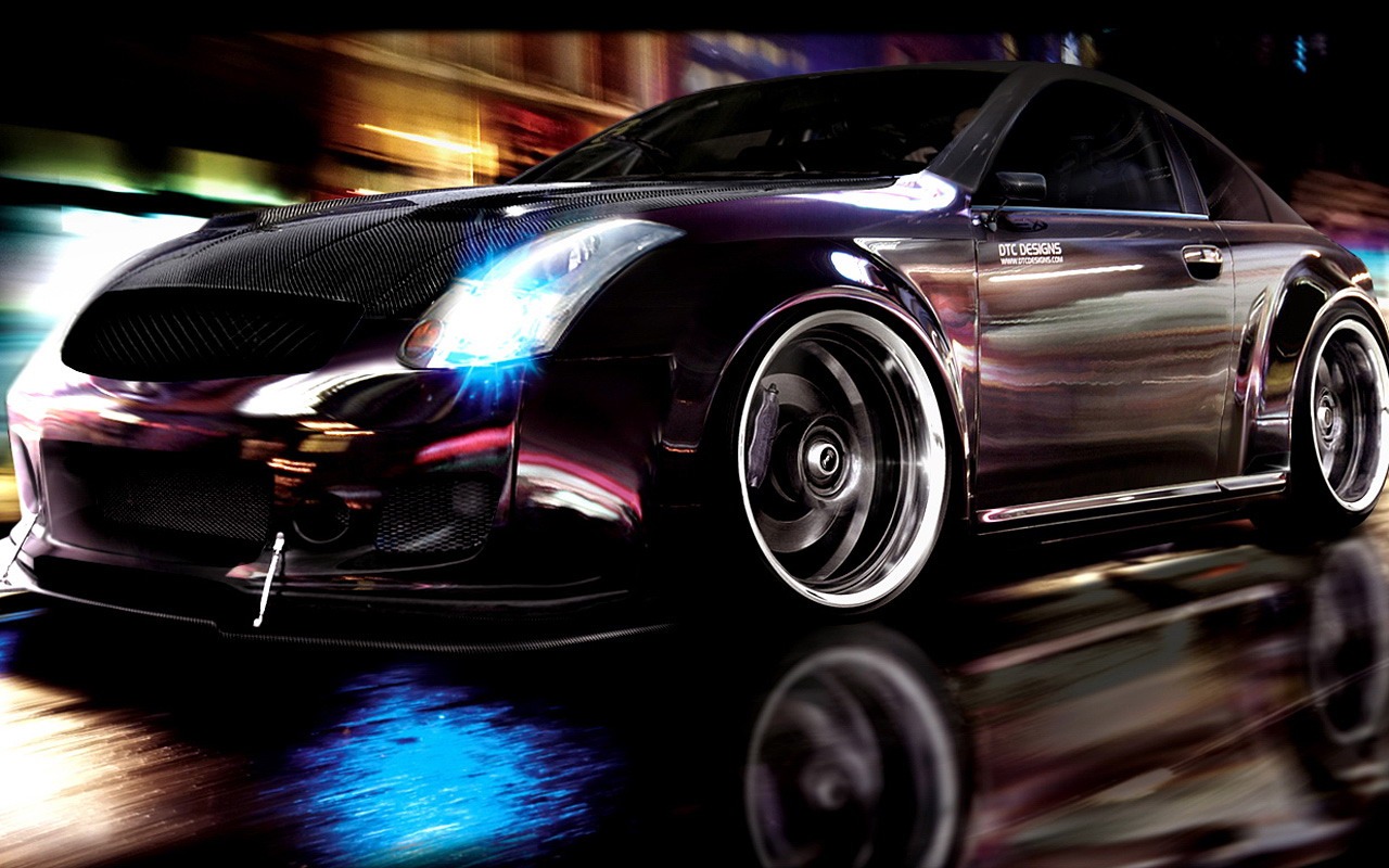 Fast sports wallpaper design automobile #4 - 1280x800