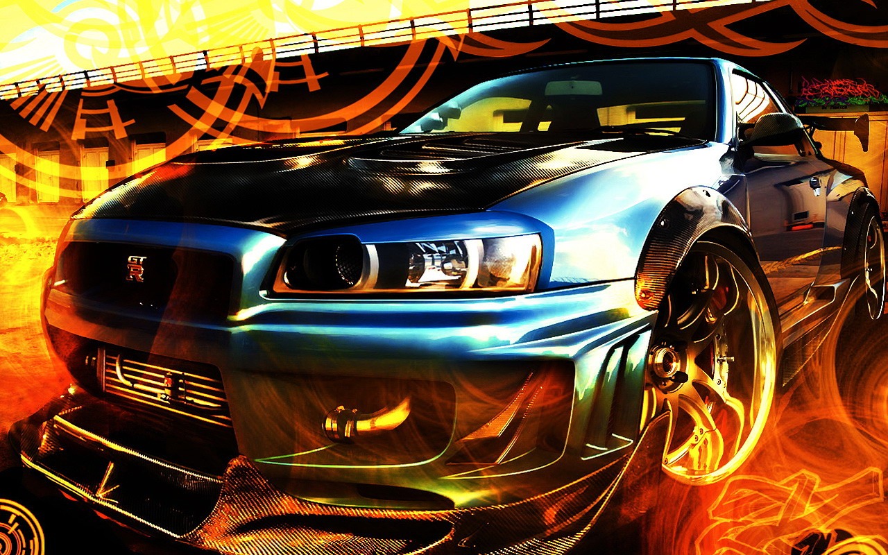 Fast sports wallpaper design automobile #7 - 1280x800