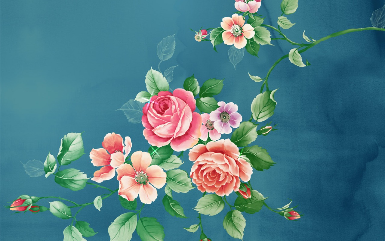 合成花卉 高清壁紙 #4 - 1280x800