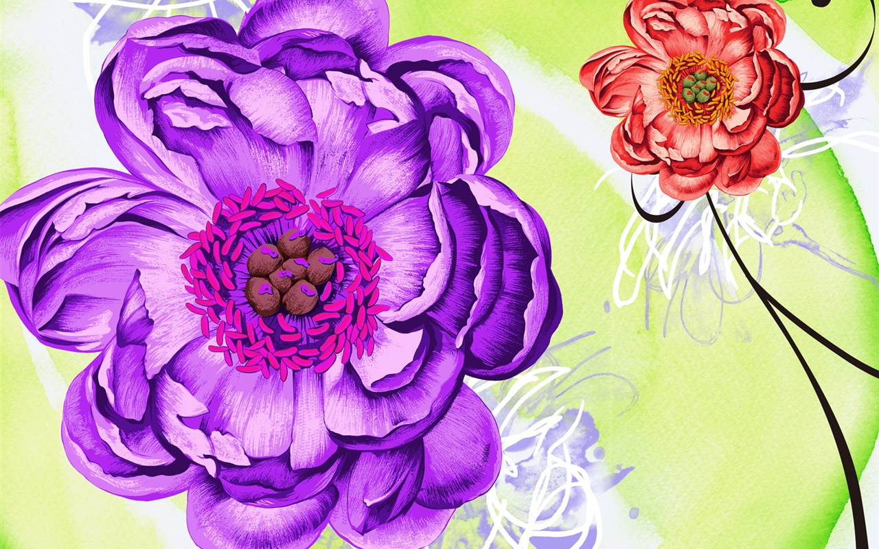 Synthetic Flower HD Wallpapers #7 - 1280x800