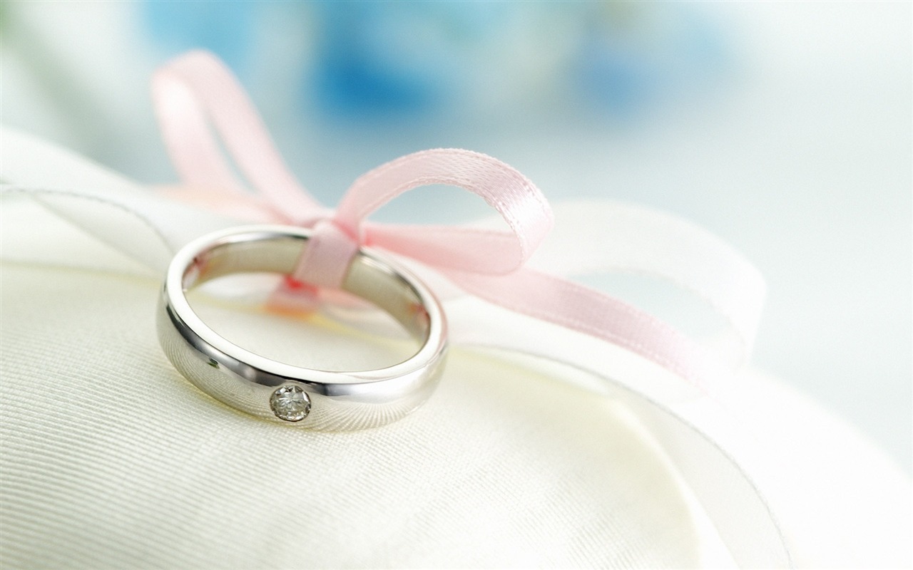 婚禮婚戒鮮花壁紙(一) #1 - 1280x800