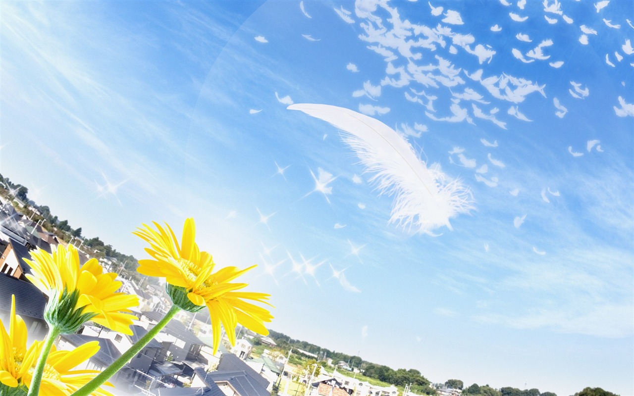 綠色環境主題PS壁紙 #5 - 1280x800
