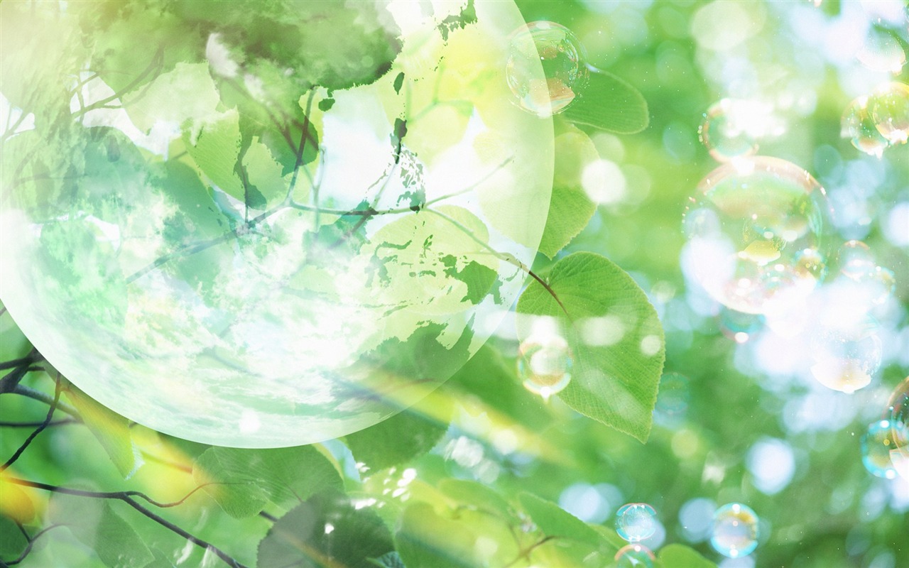 綠色環境主題PS壁紙 #13 - 1280x800
