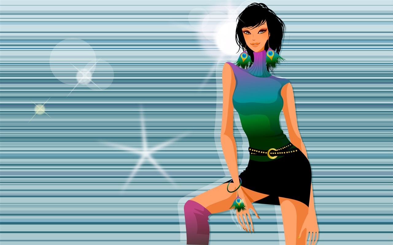 Vector PUB Girls Wallpaper #19 - 1280x800