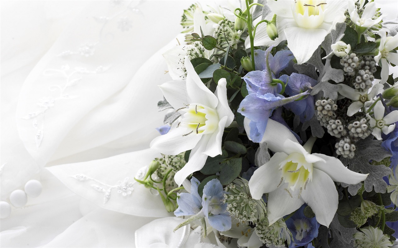 Svatební květinový svatební prsten tapetu (2) #1 - 1280x800