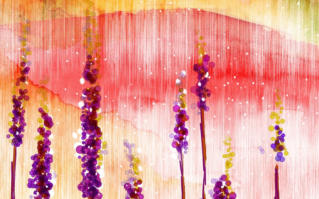 Květinová wallpaper ilustrace design #11 - 1280x800