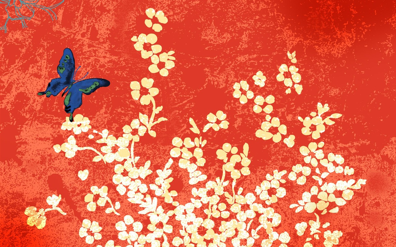 Květinová wallpaper ilustrace design #23 - 1280x800