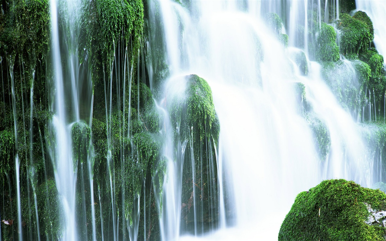 滝は、HD画像ストリーム #28 - 1280x800