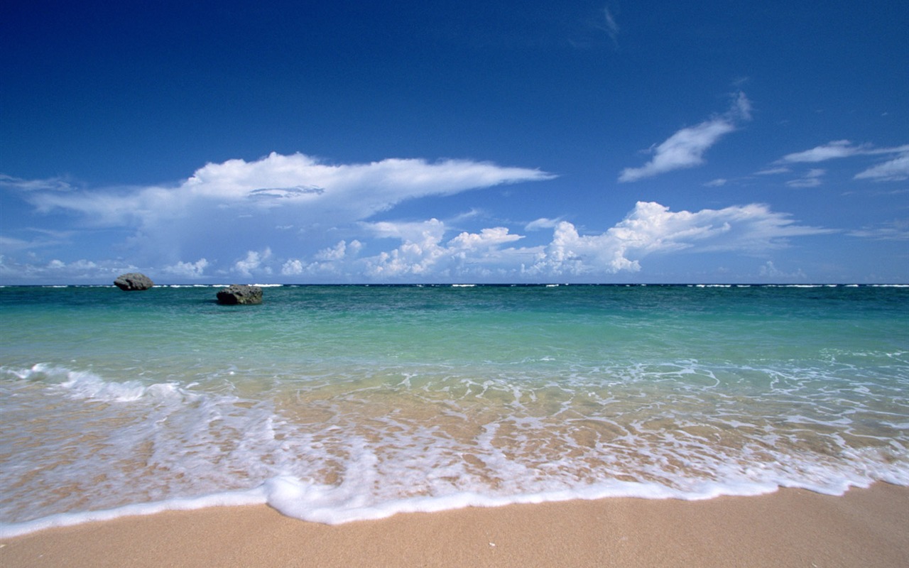 Beach alba Krajina wallpaper #11 - 1280x800