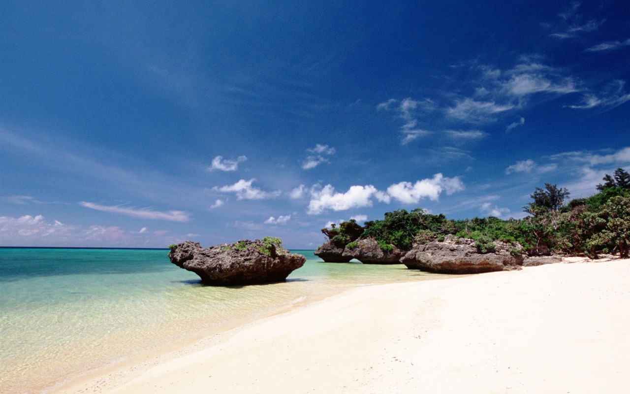 Beach alba Krajina wallpaper #15 - 1280x800