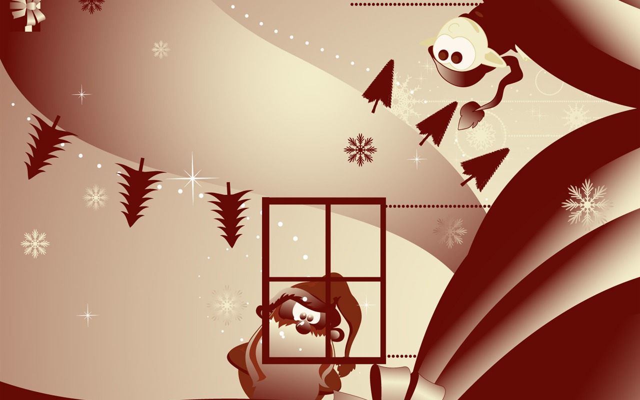 크리스마스 조경 시리즈 벽지 (20) #11 - 1280x800