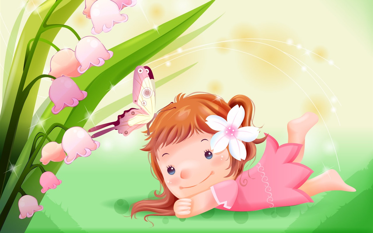 Vector enfance heureuse Wallpaper (2) #19 - 1280x800