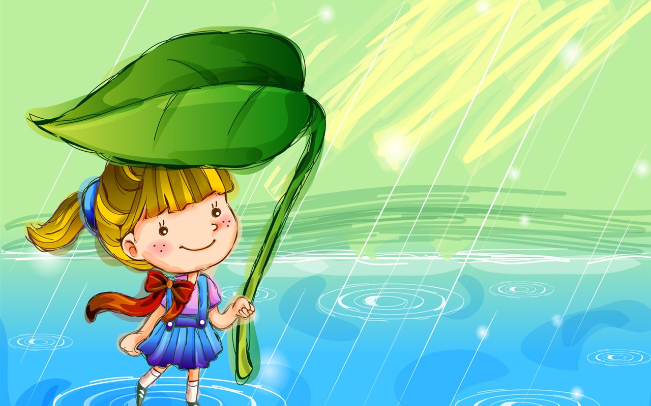 Vector children's Happy Wallpaper (1) #6 - 1280x800