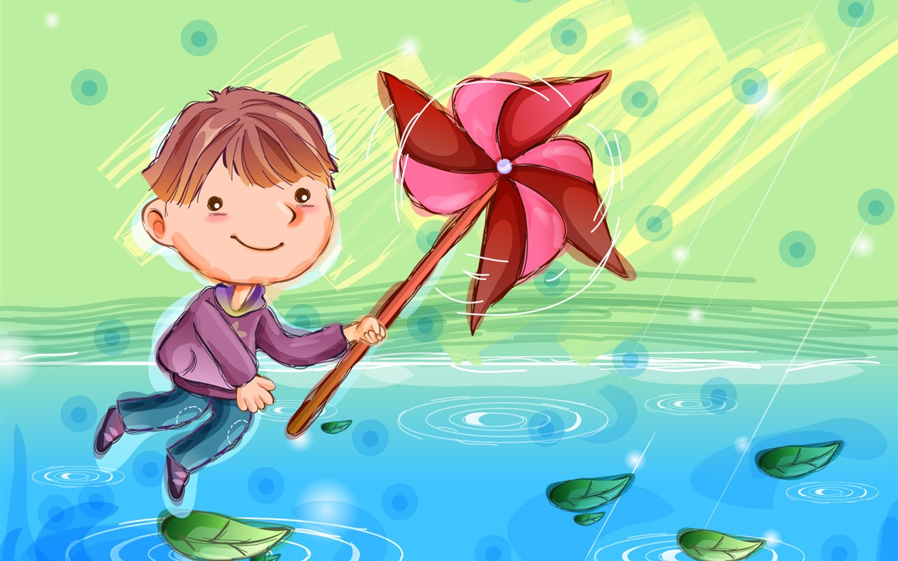 Vector children's Happy Wallpaper (1) #9 - 1280x800