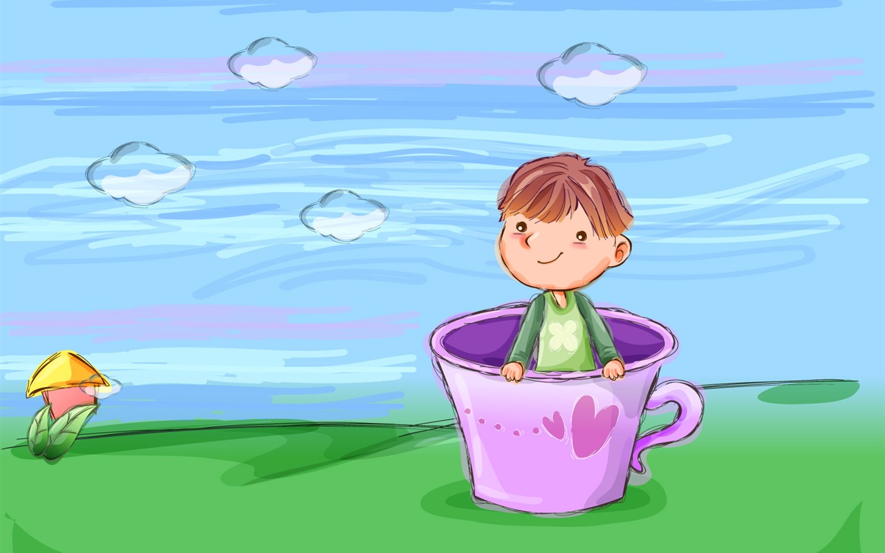 Vector children's Happy Wallpaper (1) #10 - 1280x800