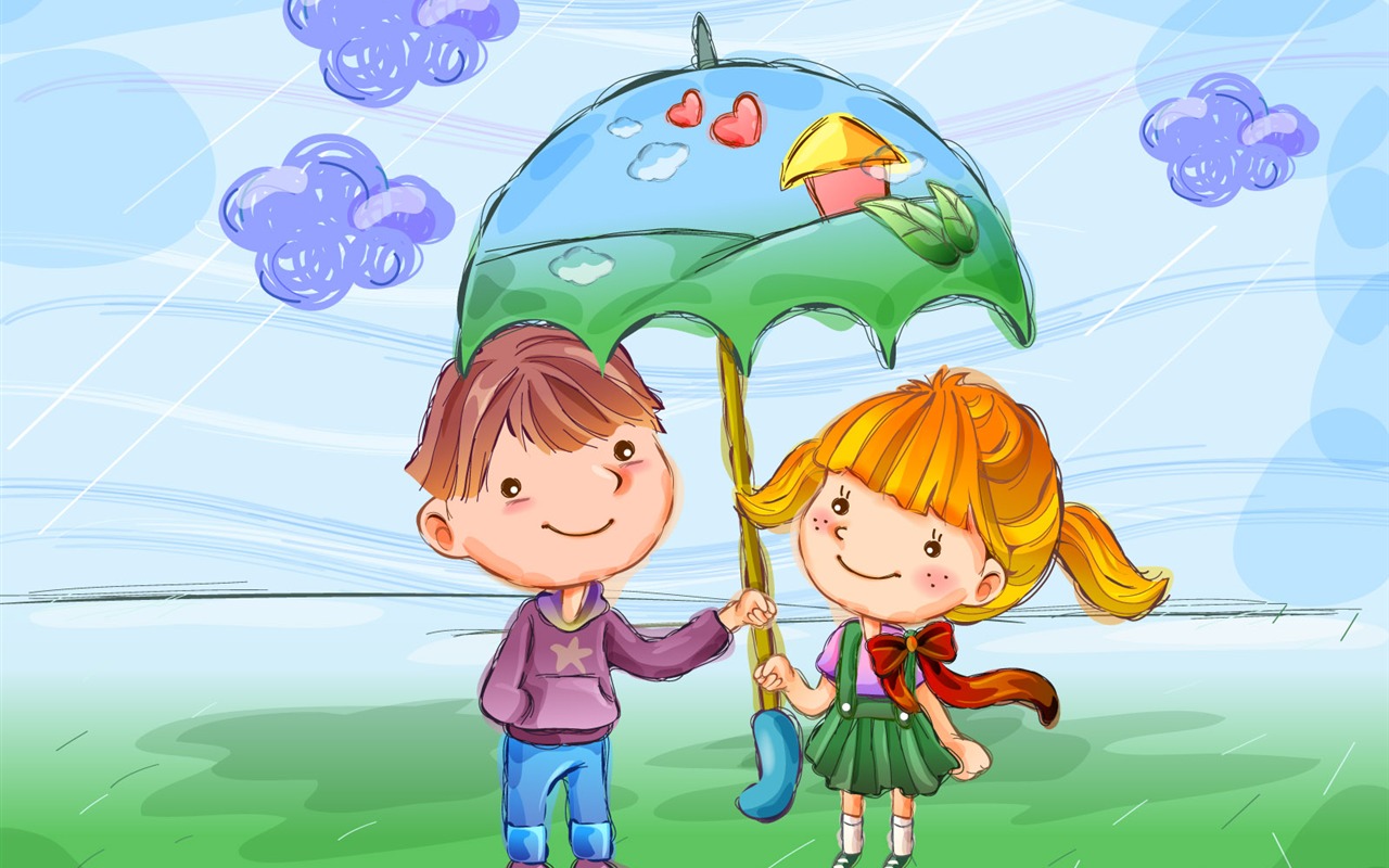 Vector children's Happy Wallpaper (1) #14 - 1280x800