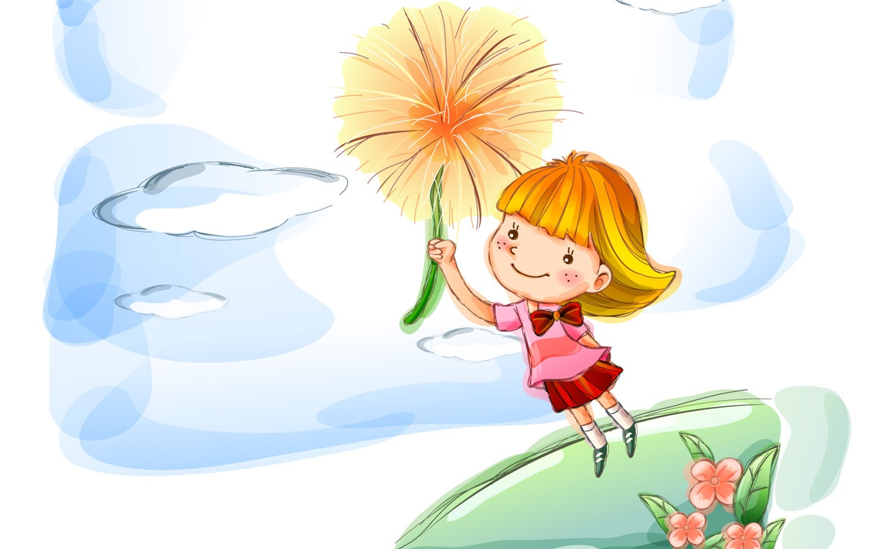 Vector children's Happy Wallpaper (1) #15 - 1280x800