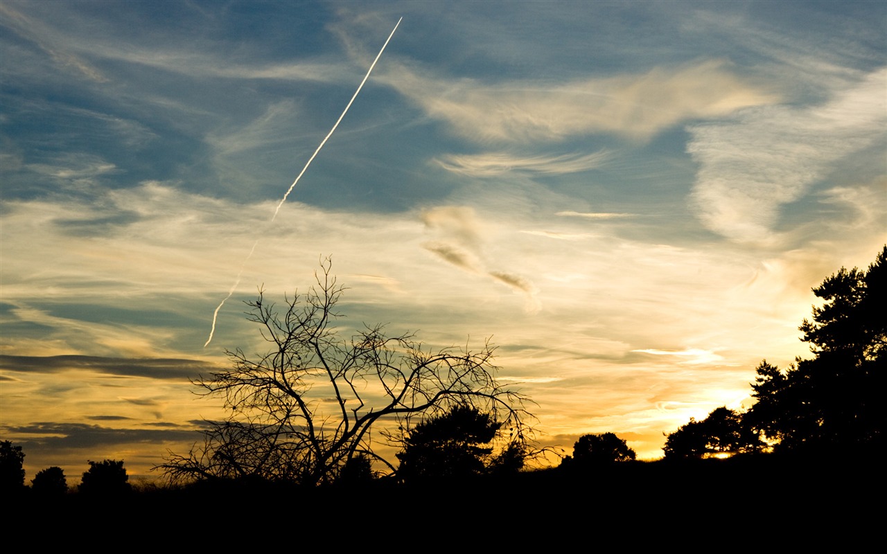 Glow du coucher du soleil HD Wallpaper exquise (1) #15 - 1280x800