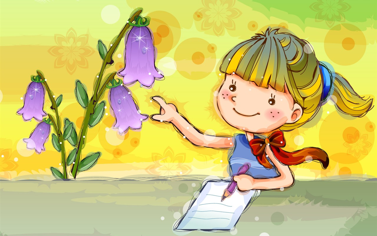 Vector children's Happy Wallpaper (2) #5 - 1280x800