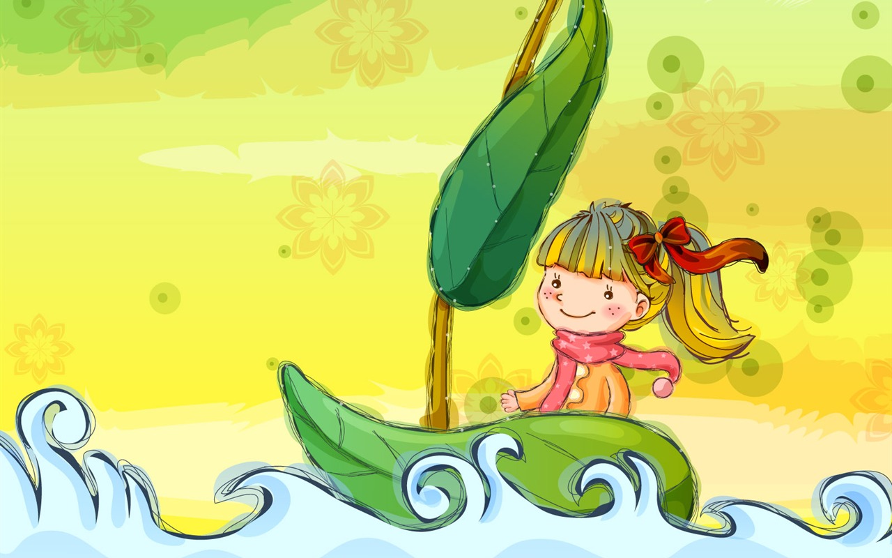 Vector children's Happy Wallpaper (2) #18 - 1280x800