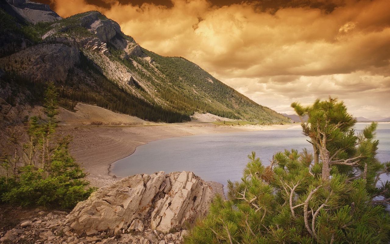 lacs et de montagnes magnifiques fonds d'écran #20 - 1280x800