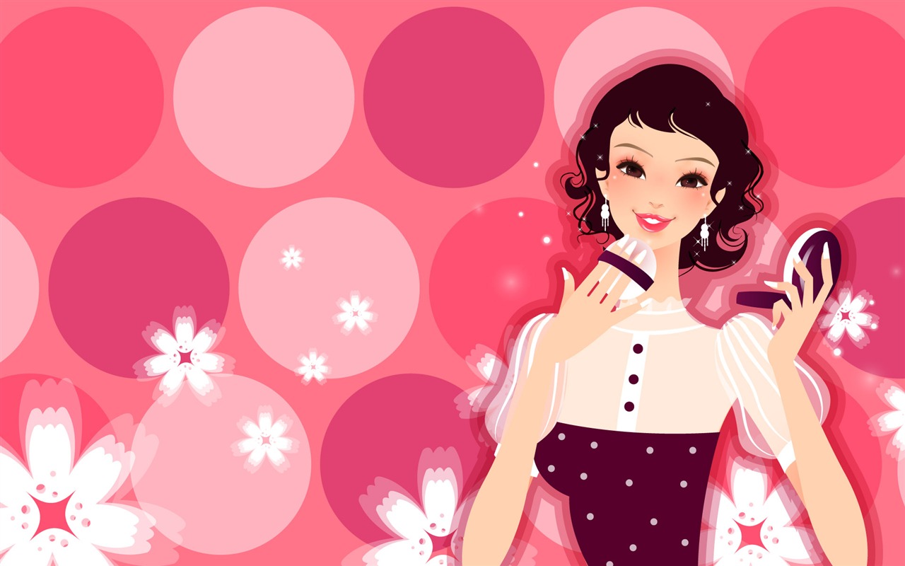 矢量女人花壁紙專輯(四) #1 - 1280x800