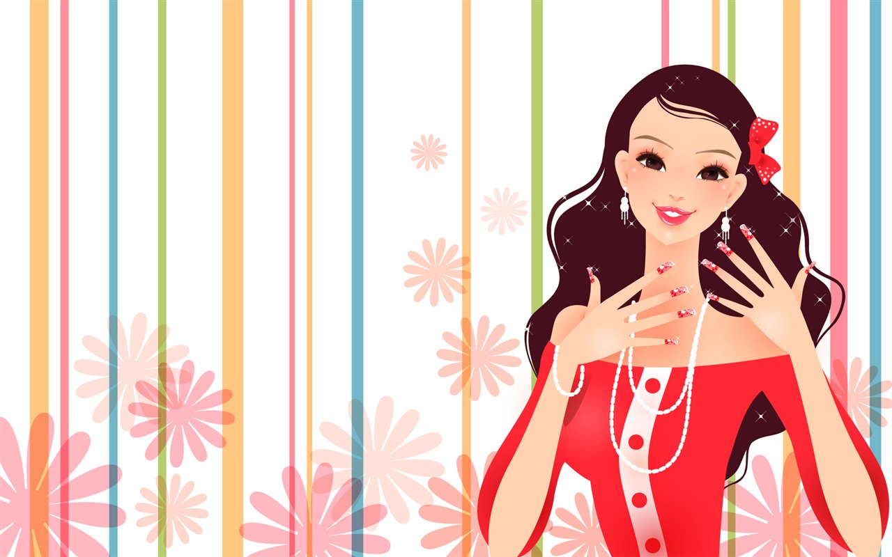 Vector happy childhood Wallpaper (4) #12 - 1280x800