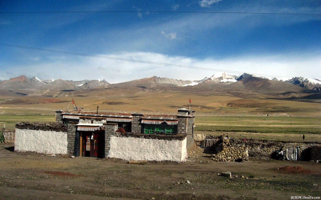 Tibet alba Krajina wallpaper #6 - 1280x800