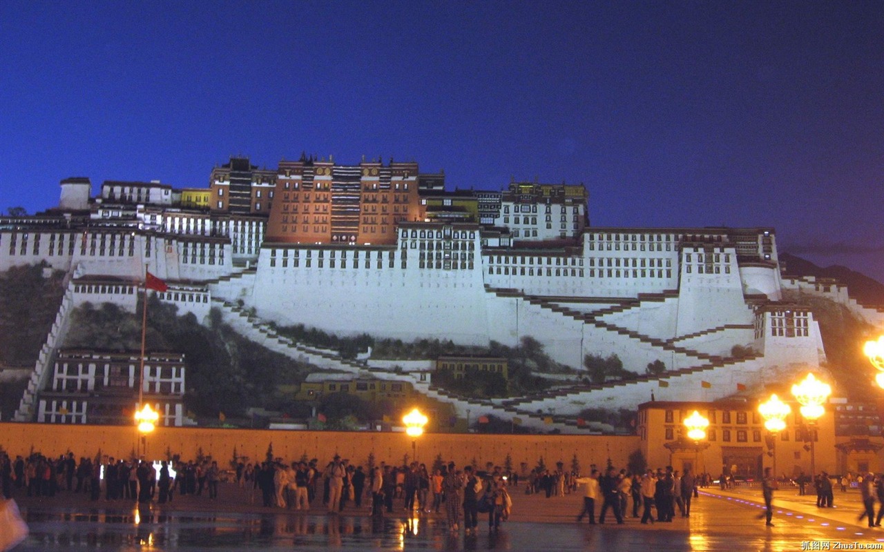 Tibet alba Krajina wallpaper #18 - 1280x800