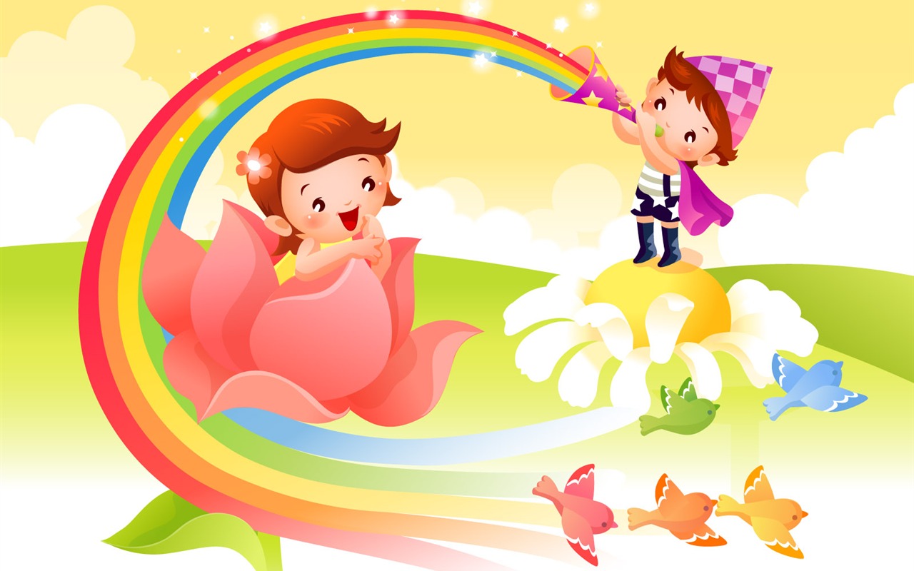 Childhood Dreams Cartoon wallpapers (2) #4 - 1280x800