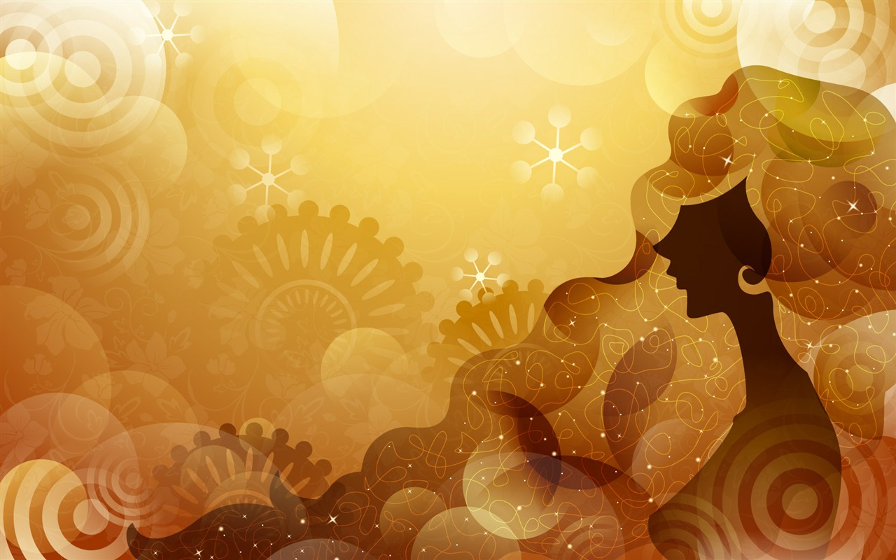 Vector happy childhood Wallpaper (5) #14 - 1280x800