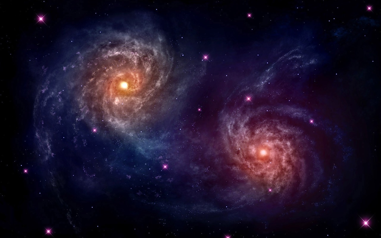 Unendlichen Universums, das schöne Star Wallpaper #8 - 1280x800